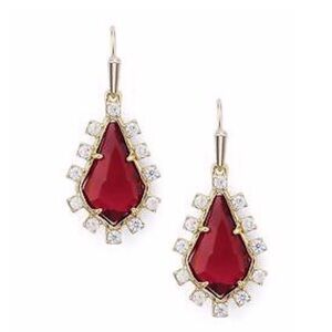 Kendra Scott Juniper Teardrop Earrings with Berry Illusion Stones